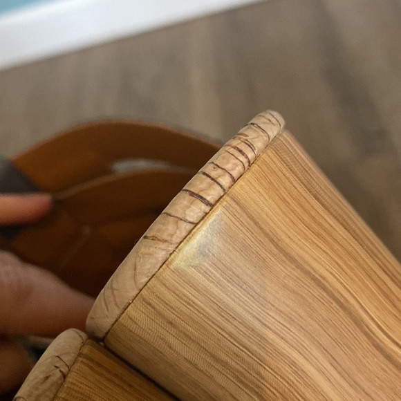 Kork-Ease Women's Devan woven leather platform beach sandal blue/teal size 9 - Picture 5 of 7